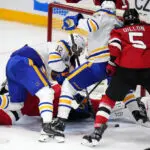 Cotter scores as Devils beat Sabres 3-1 to sweep season-opening series in Prague