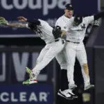 Verdugo's go-ahead single and acrobatic catch lift Yankees over Royals 6-5 in ALDS opener