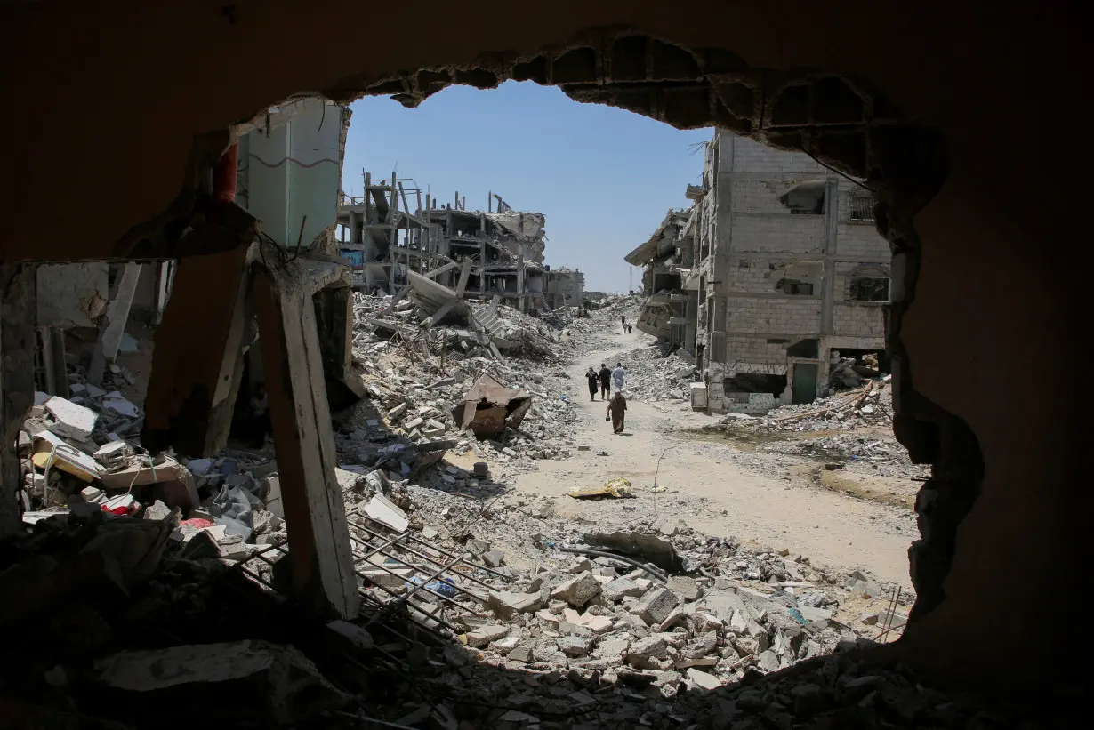 FILE PHOTO: Scenes of destruction amid Israel-Hamas conflict, in Khan Younis in the southern Gaza Strip