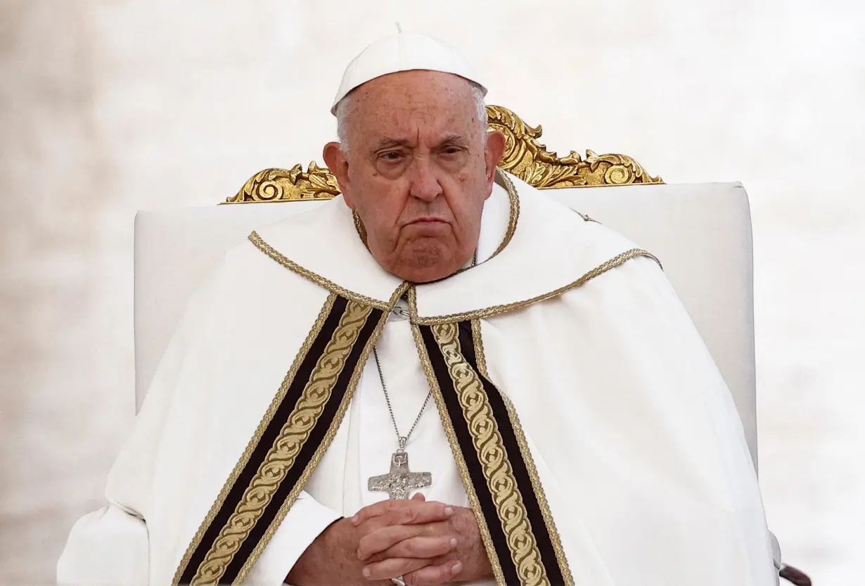 Pope Francis leads a mass to open the Synod of Bishops, at the Vatican