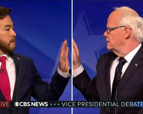 Maya Rudolph as Kamala Harris can’t handle VP candidates ‘vibing’ during spoof debate on ‘SNL’