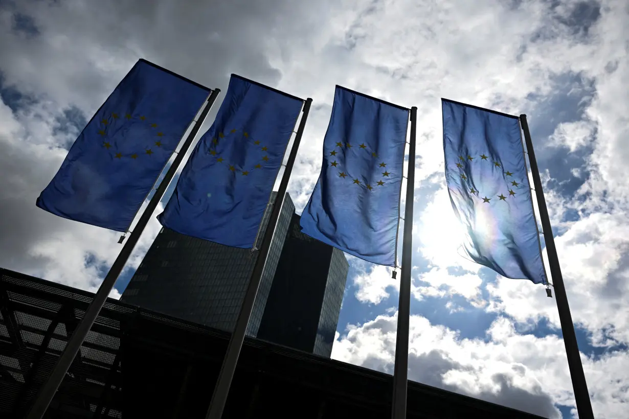 ECB President Lagarde speaks to reporters following the Governing Council's monetary policy meeting, in Frankfurt