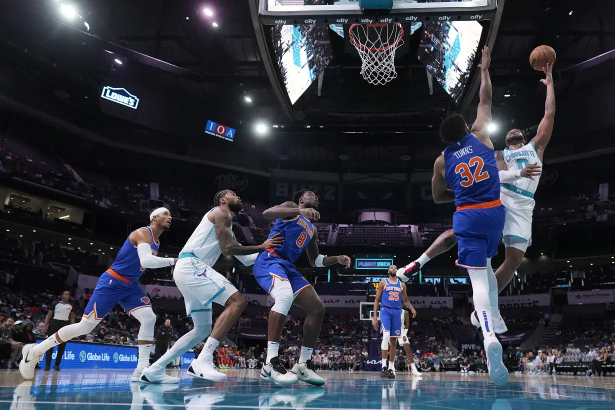 Knicks Hornets Basketball