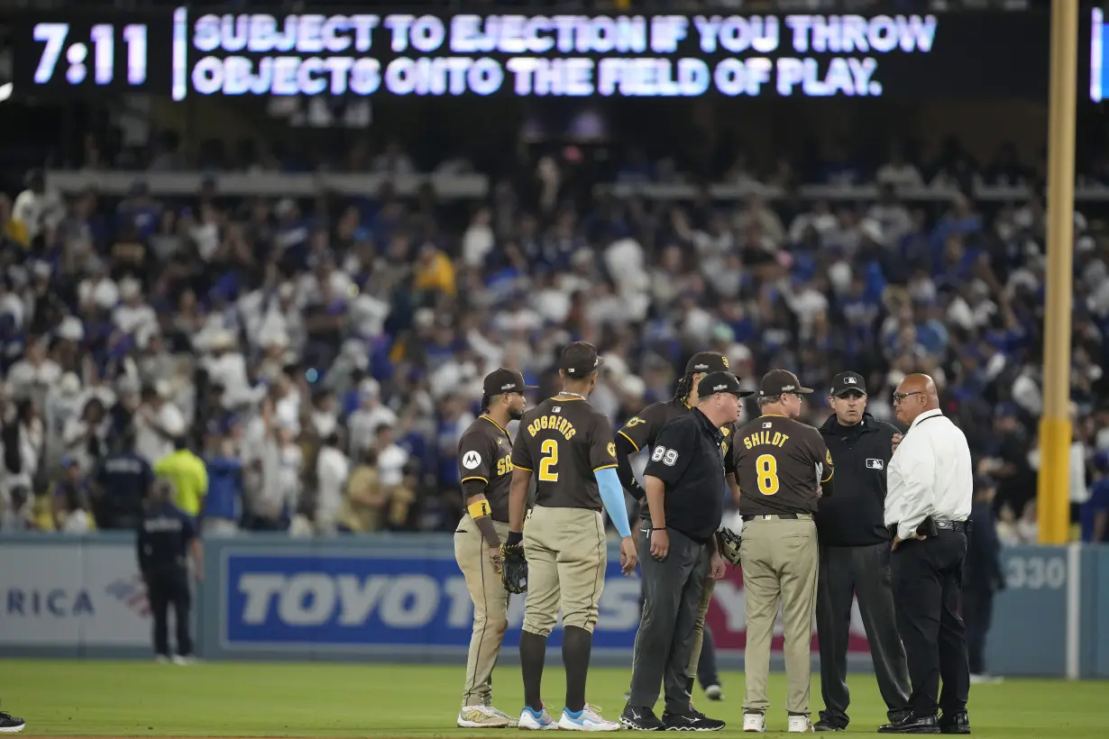 NLDS Padres Dodgers Baseball