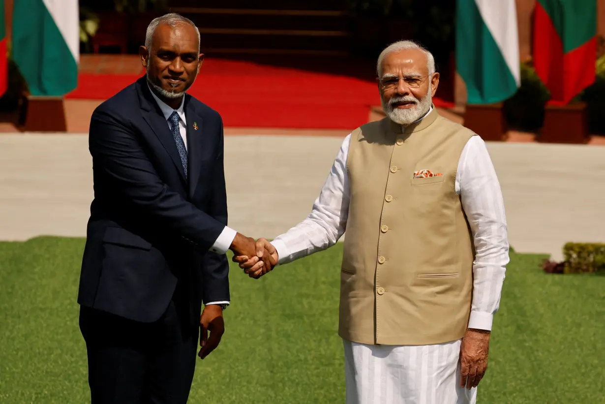 Maldives President Muizzu visits New Delhi, India