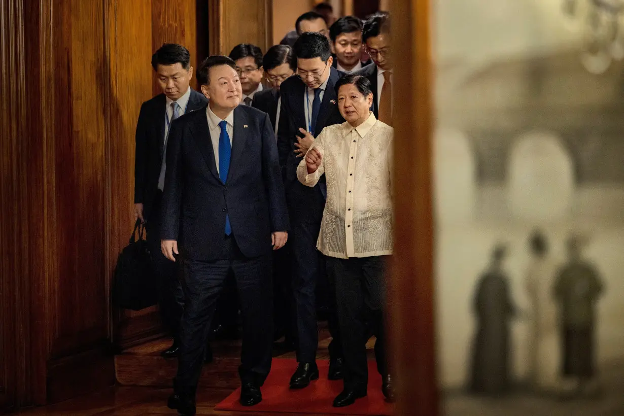 South Korea's President Yoon Meets Philippines President Marcos Jr. in Manila