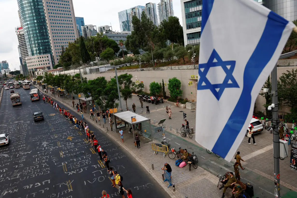 Anniversary of October 7 attack, in Tel Aviv