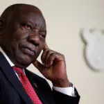 What is the 'farmgate' scandal involving South African President Ramaphosa?