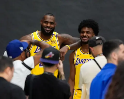 LeBron and Bronny James become first father-son duo to play together on an NBA team