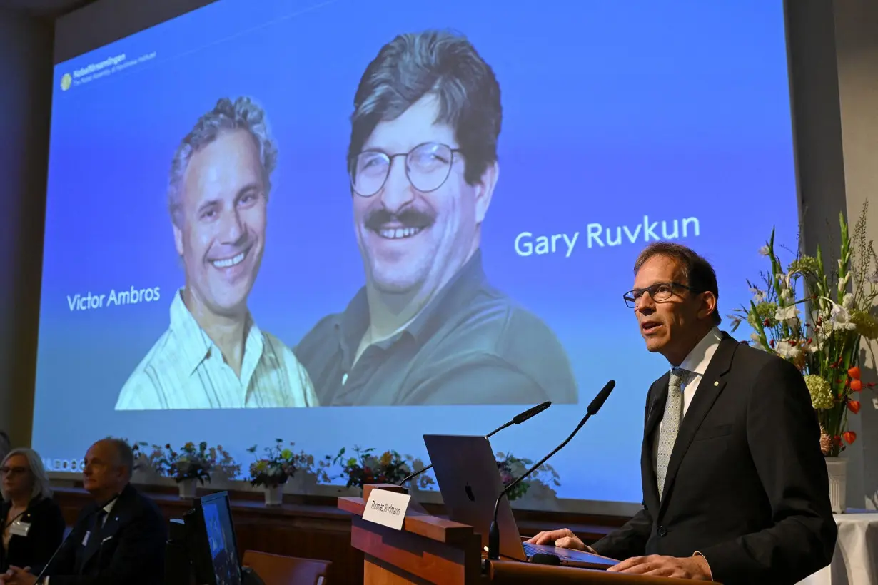 Nobel Prize in medicine goes to Victor Ambros and Gary Ruvkun for work on the discovery of microRNA