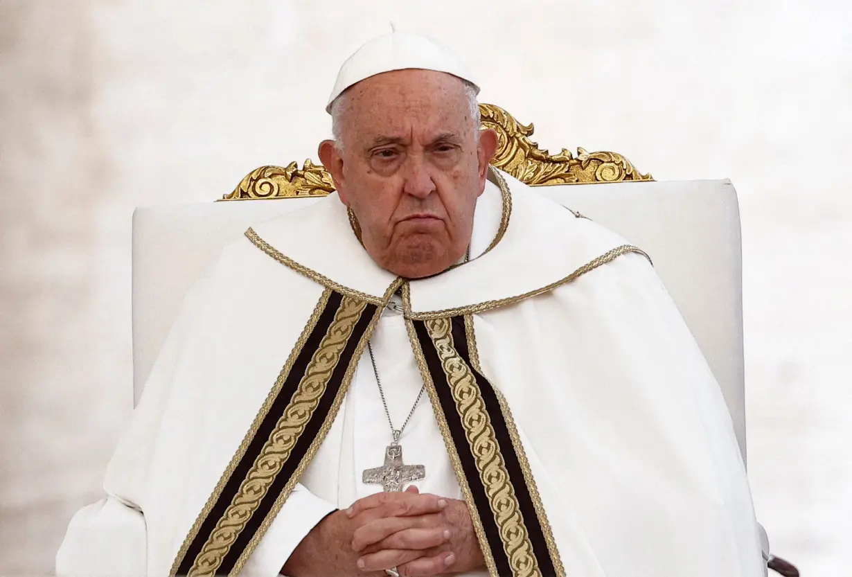 FILE PHOTO: Pope Francis leads a mass to open the Synod of Bishops, at the Vatican