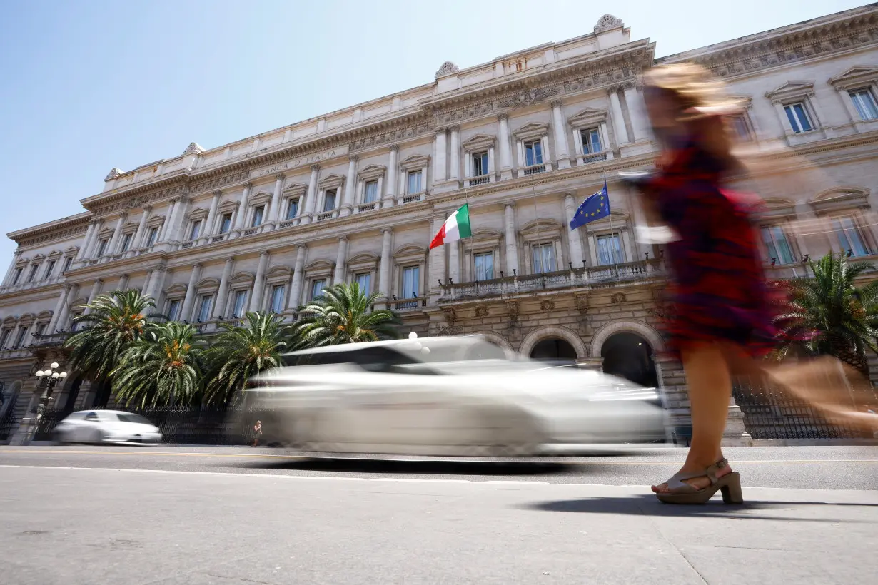 A general view of Bank of Italy headquarters