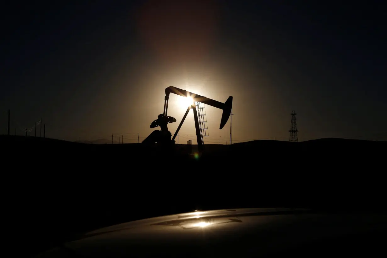 FILE PHOTO: A pump jack is seen at sunrise near Bakersfield