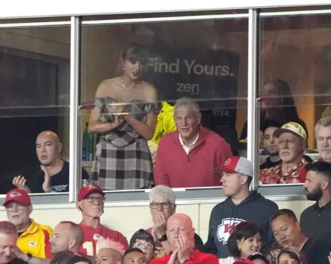 Taylor Swift is back to watch Travis Kelce and the Chiefs with Eras Tour soon to resume