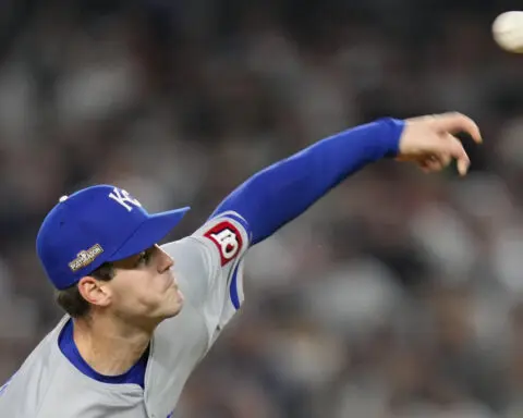 Royals pitcher Cole Ragans warms up for Yankees by playing catch in Central Park