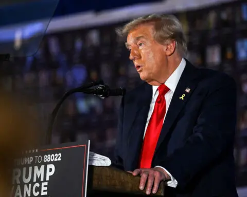 Trump vows to ‘remove the Jew haters’ if reelected during event commemorating October 7 attacks