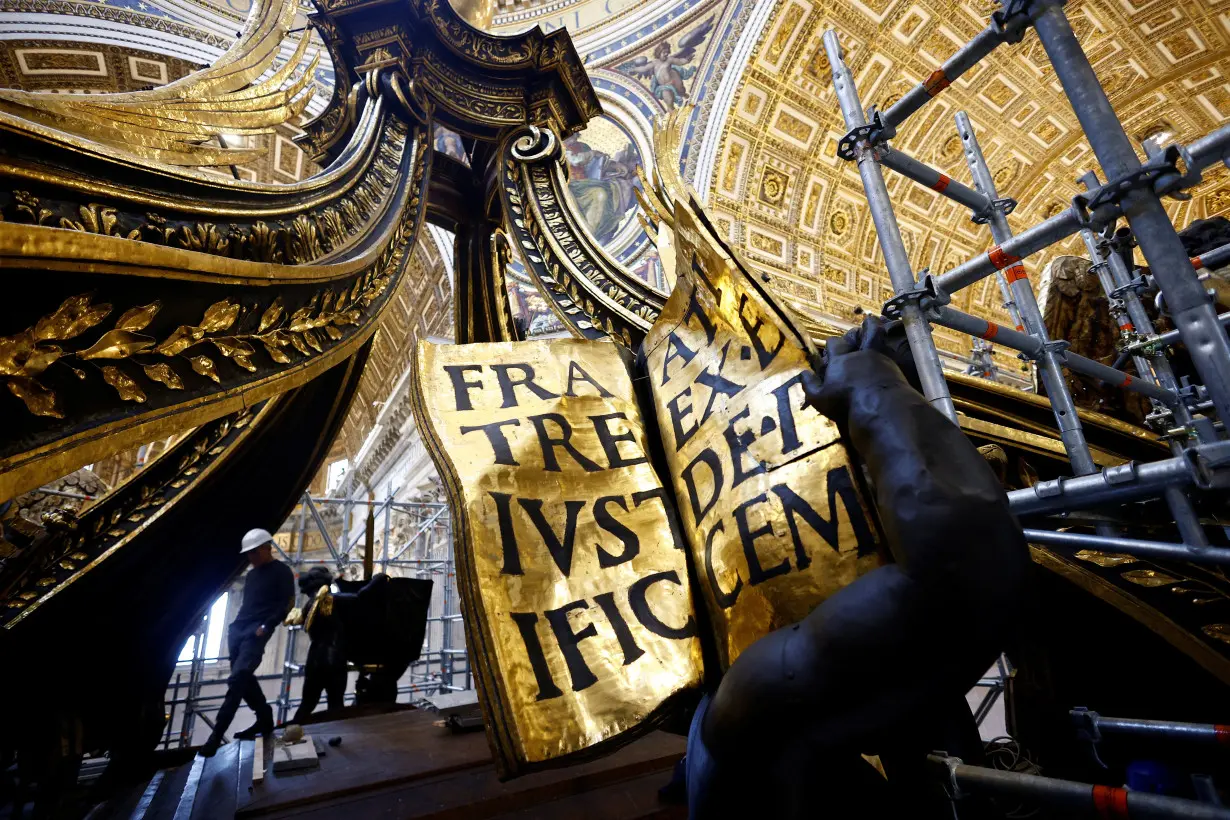 Vatican to unveil restored St Peter's centerpiece