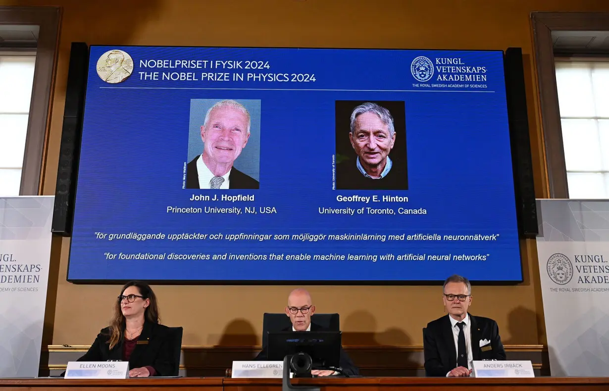 'Godfather of AI' shares Nobel Prize in physics for work on machine learning