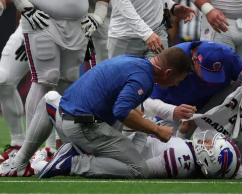 Neuroscientist wants the NFL to investigate Josh Allen’s apparent injury; league and players union say protocol was followed