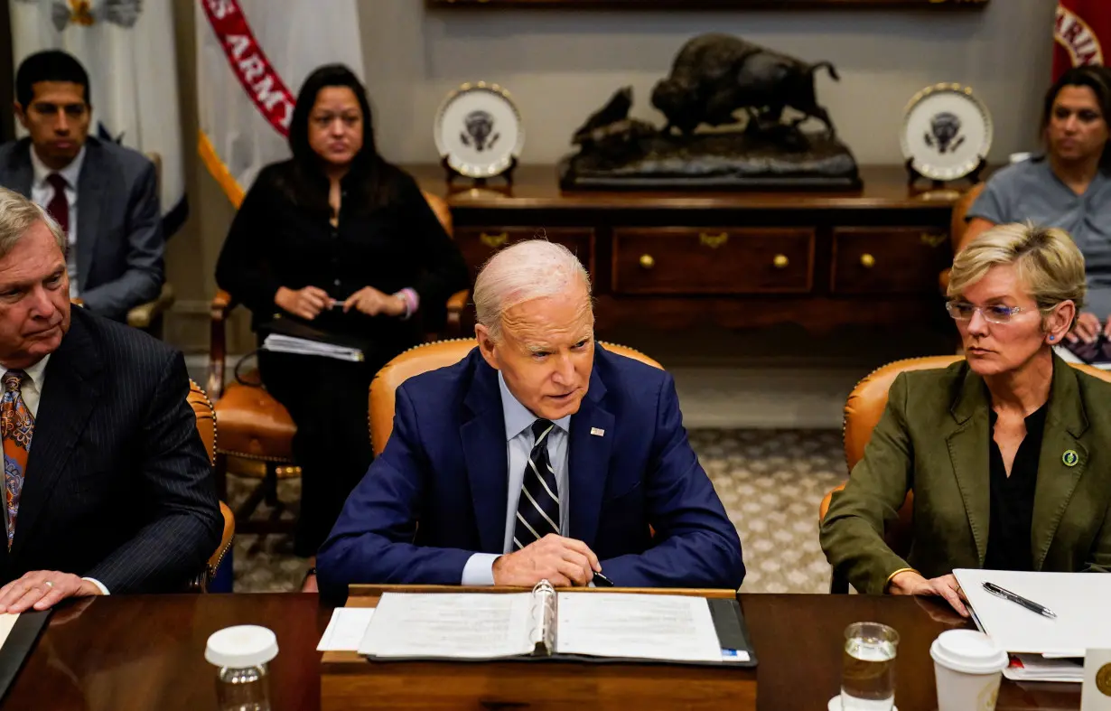 U.S. President Joe Biden speaks about the federal government response to Hurricane Helene and preparations for Hurricane Milton, in Washington