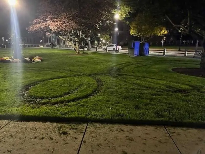 Vandals on ATVs damage historic landmark in Taunton, Massachusetts