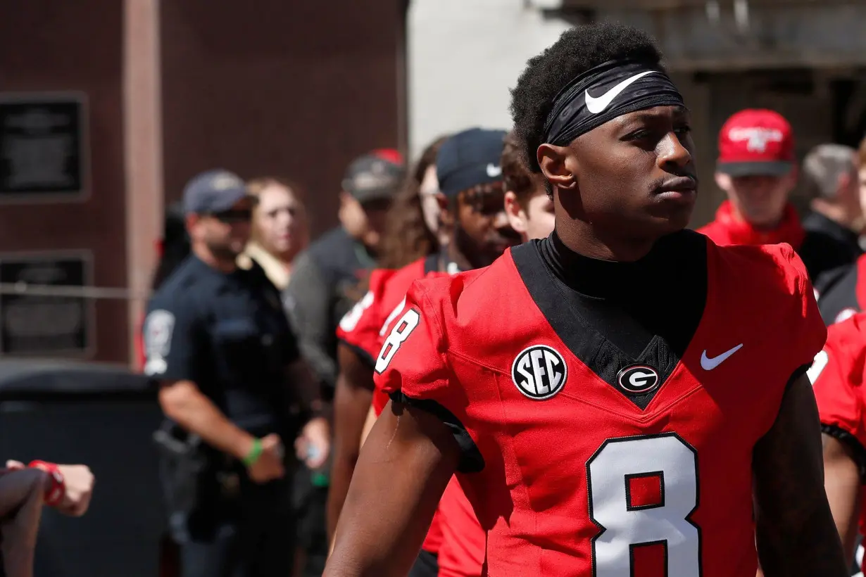 Georgia football player Colbie Young arrested and charged with assault on unborn child and battery