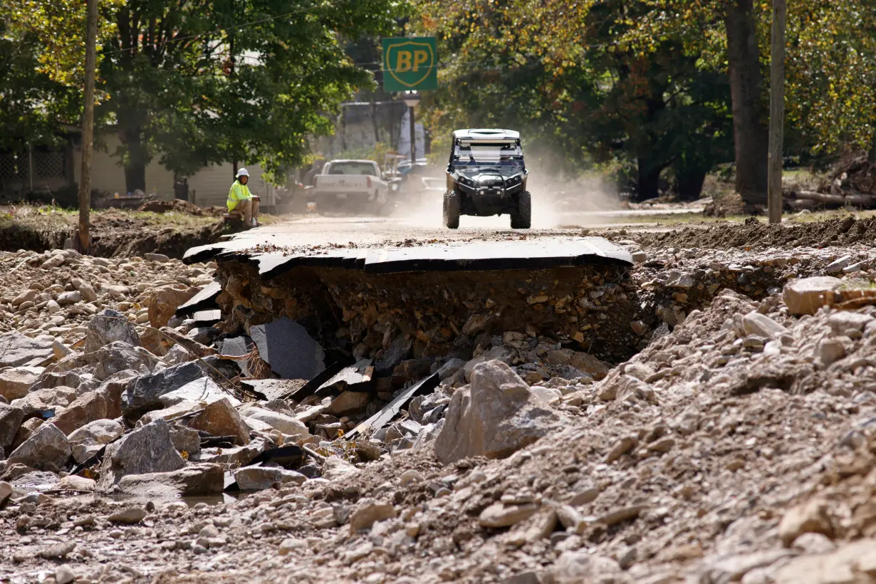 Aftermath of Hurricane Helene in North Carolina