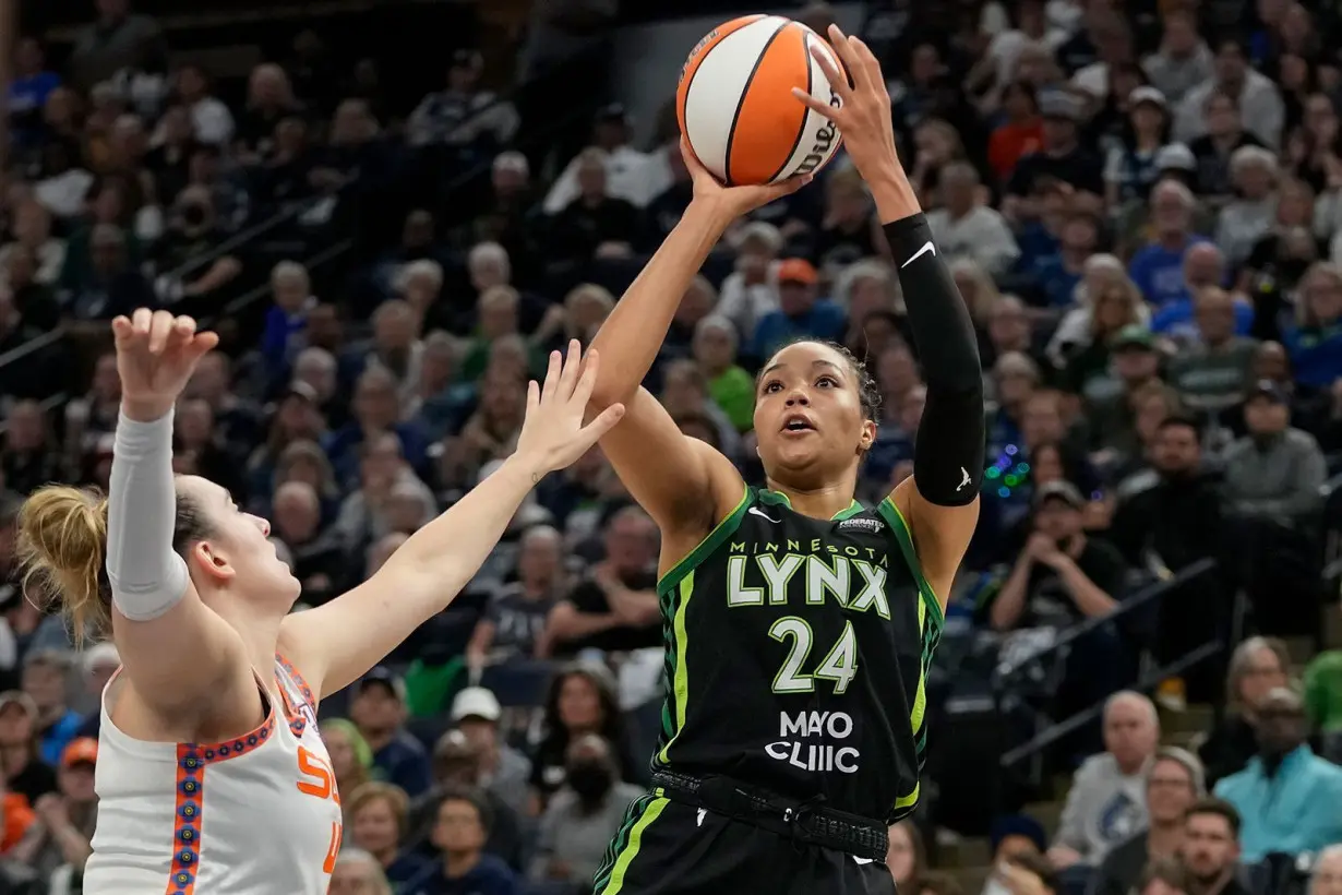 Minnesota Lynx star Napheesa Collier led all scorers with 27 points in her team's WNBA semifinal win.