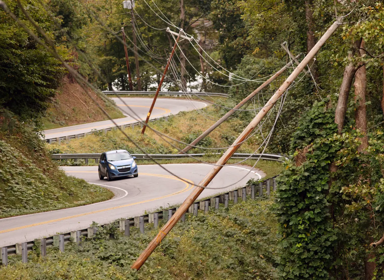 FILE PHOTO: Aftermath of Tropical Storm Helene in Lake Lure, North Carolina