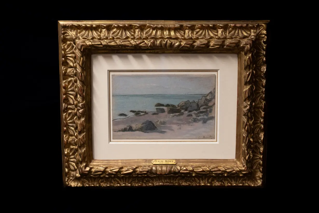 Claude Monet's pastel on paper, 