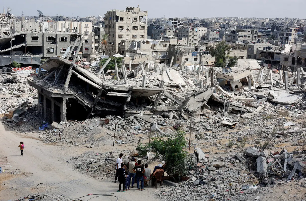 FILE PHOTO: Scenes of destruction in Khan Younis in the southern Gaza Strip