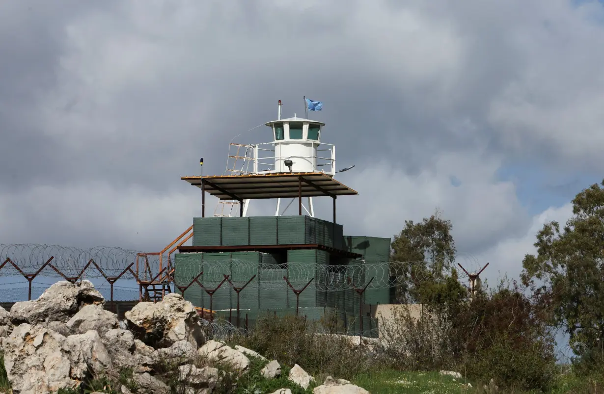 Post for UN peacekeepers of the United Nations Interim Force in Lebanon (UNIFIL), is pictured in Marwahin