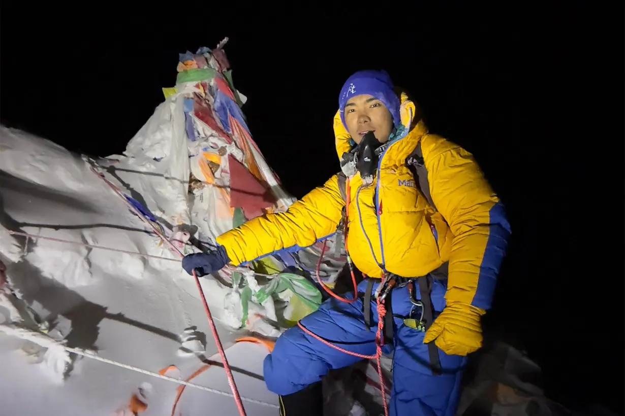 Teenager becomes youngest person to summit world's 14 highest peaks