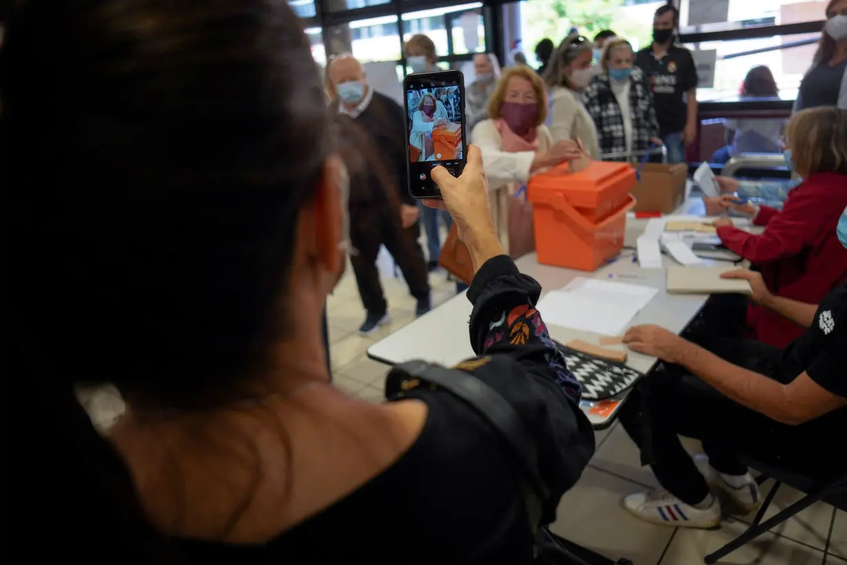 FILE PHOTO: Referendum on the Urgent Consideration Act in Montevideo