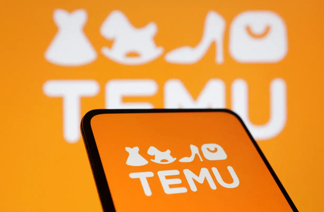 Illustration shows Temu logo