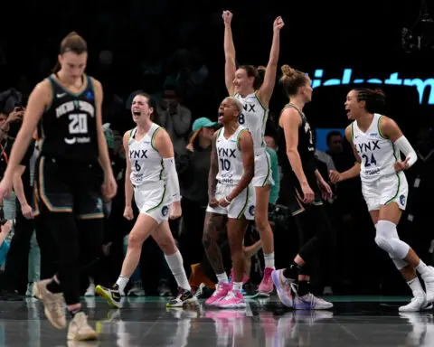 Napheesa Collier and the Minnesota Lynx stun New York Liberty in overtime to take Game 1 of WNBA Finals