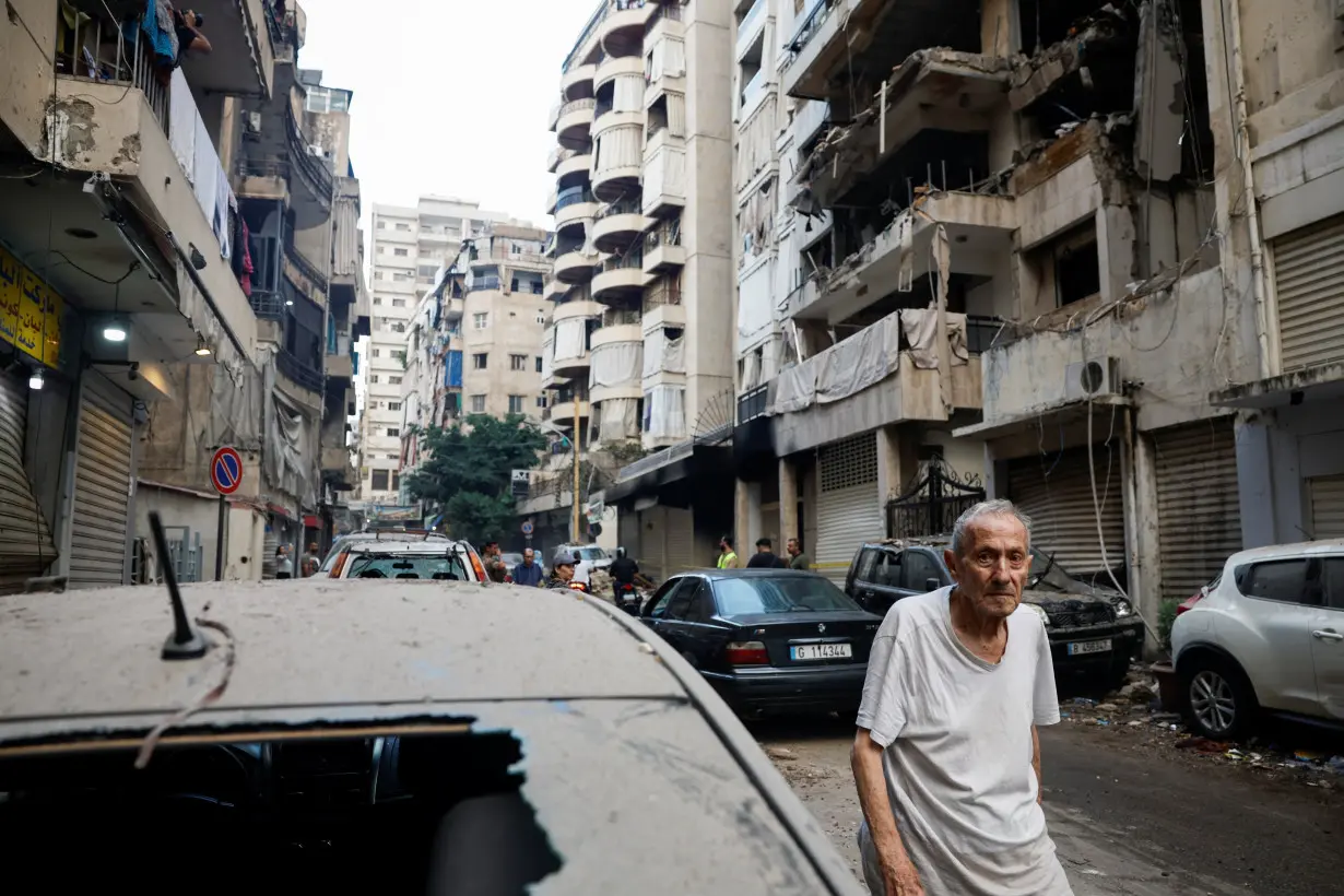 Aftermath of an Israeli air strike, in Beirut