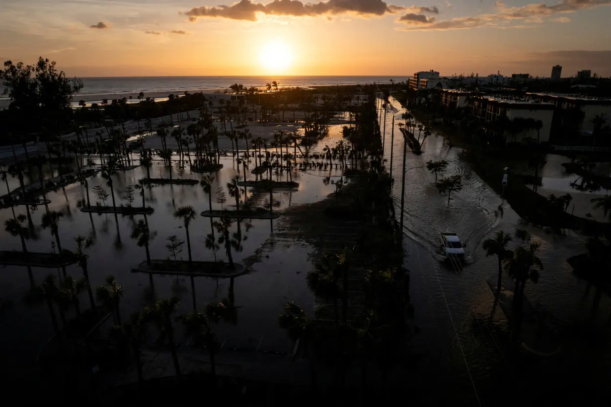 FILE PHOTO: Aftermath of Hurricane Milton's landfall in Siesta Key, Florida