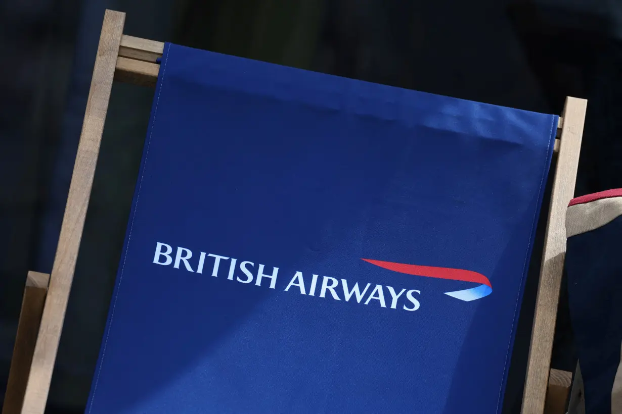 British Airways branding at Farnborough International Airshow, in Farnborough