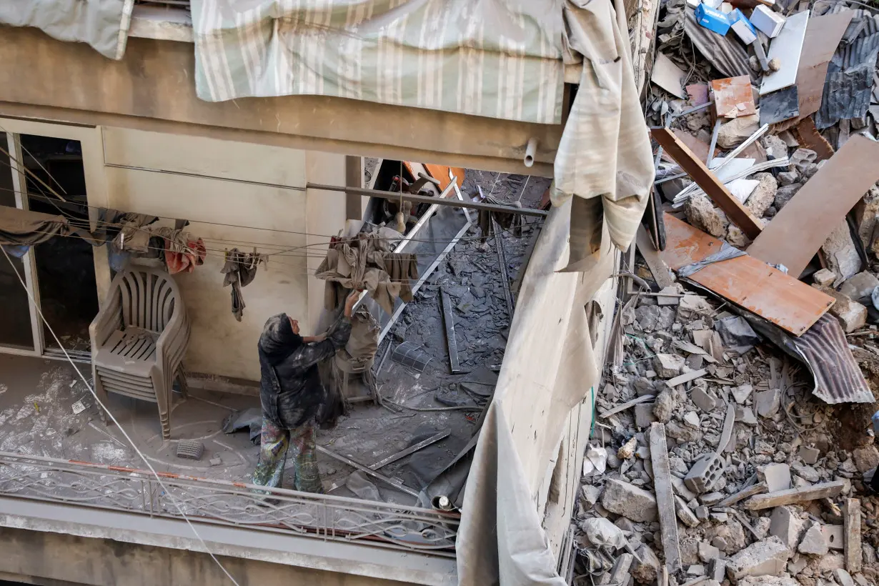 Aftermath of an Israeli strike in Beirut