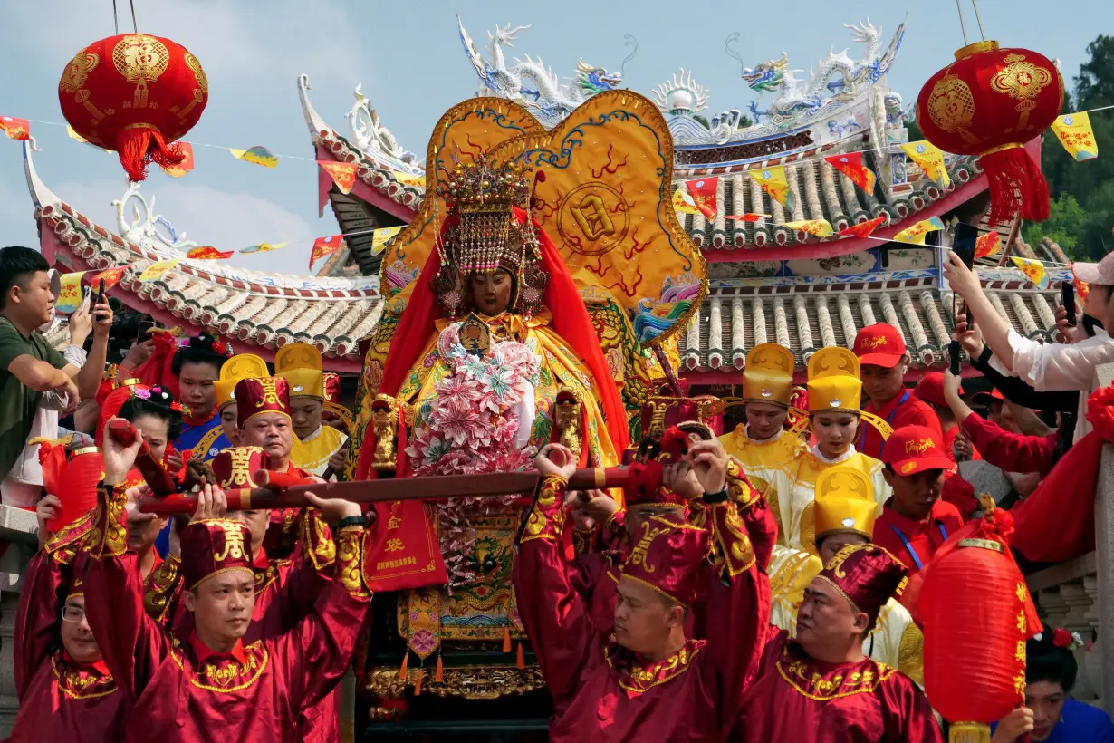 Mazu pilgrimage on Meizhou island, Fujian