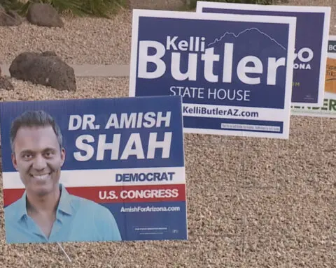 Campaign signs reported stolen in north Phoenix neighborhood