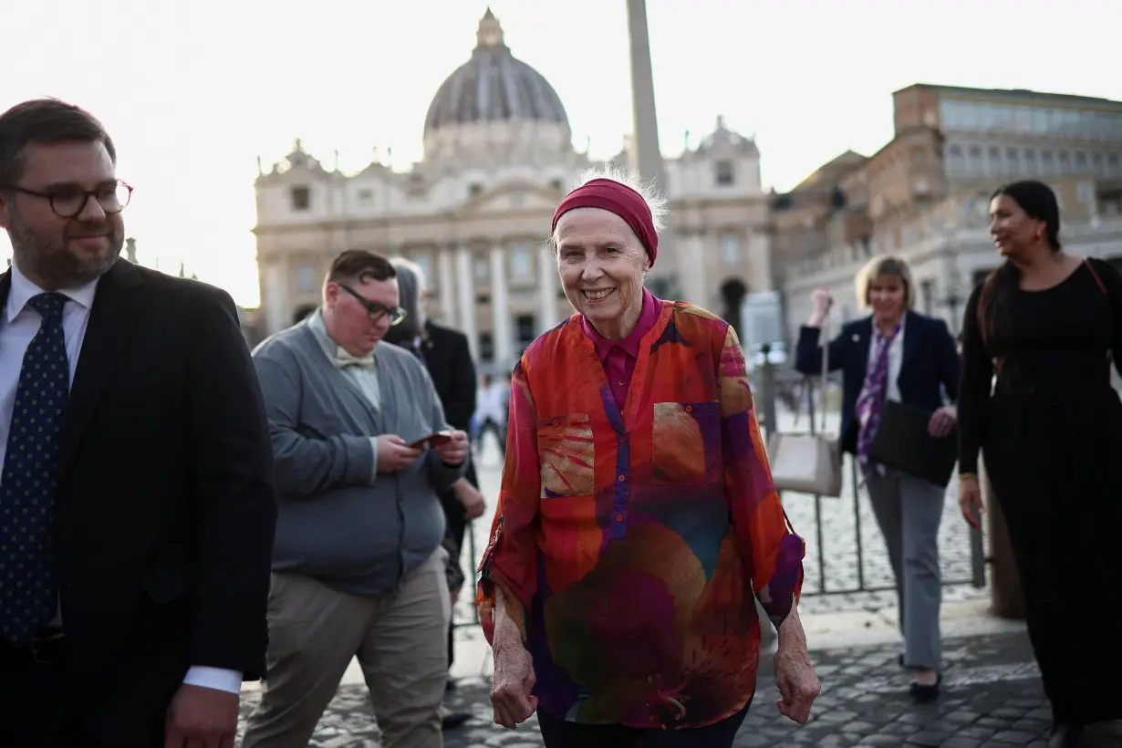 Transgender catholics and their supporters meet with Pope Francis at the Vatican