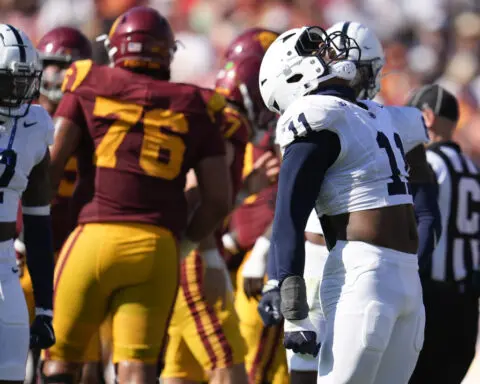 No. 4 Penn State rallies back to beat USC 33-30 in overtime on TE Tyler Warren's record day