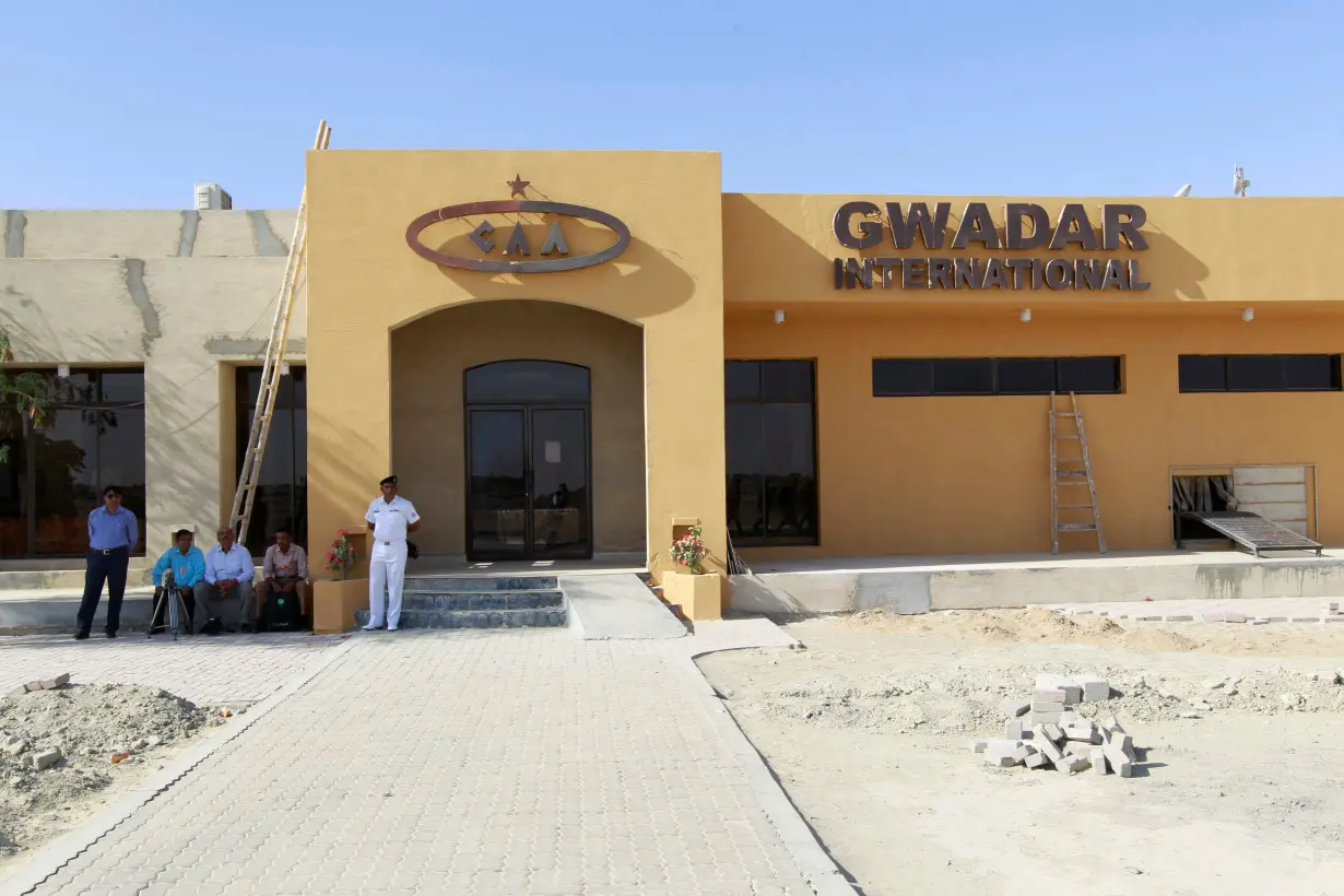 A view of the terminal building at the international airport in Gwadar