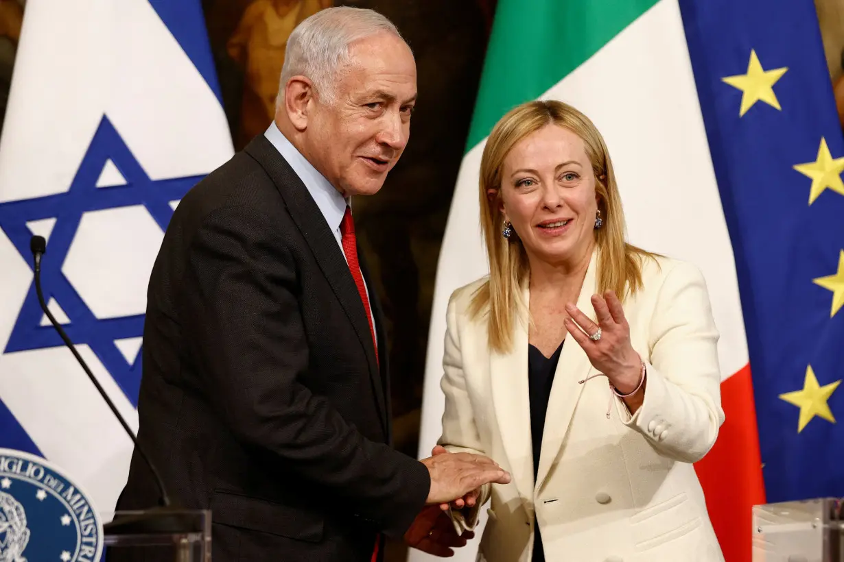 Israeli Prime Minister Benjamin Netanyahu visits Italy