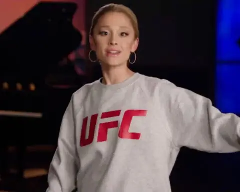 Ariana Grande parodies Celine Dion’s viral Sunday Night Football promo in ‘SNL’ sketch