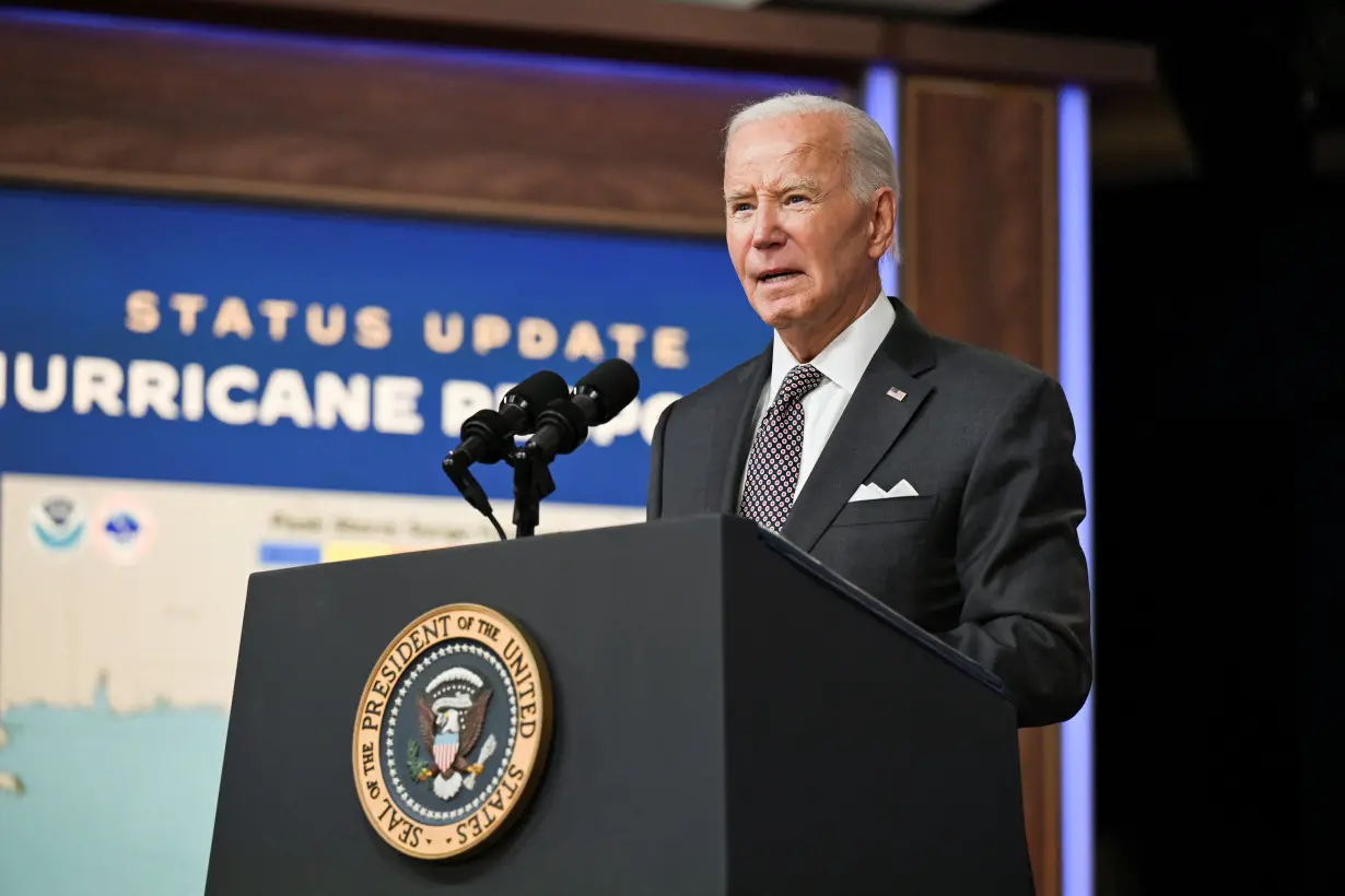 U.S. President Biden Delivers Remarks on Hurricane Milton