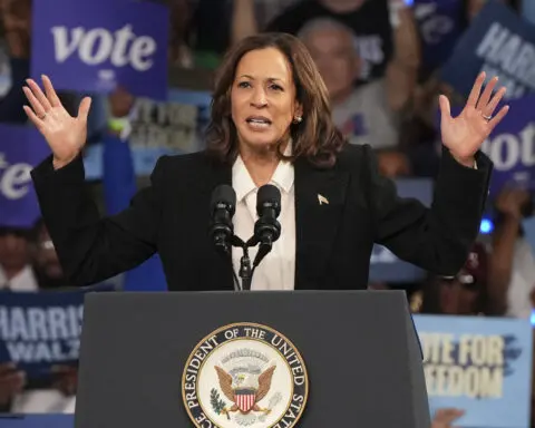 From the pulpit, Harris calls out Trump for hurricane misinformation. Biden surveys Florida's damage