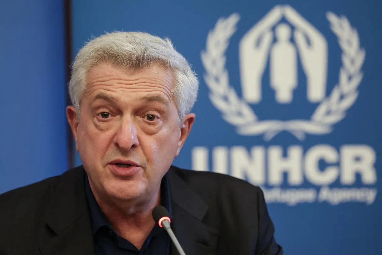 United Nations High Commissioner for Refugees Filippo Grandi during press conference in Beirut, Lebanon